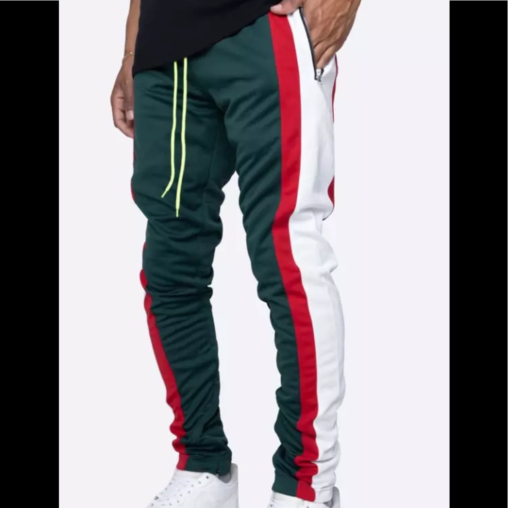 New Tri-Colored Track Pants Asian Size 2XL= USA L